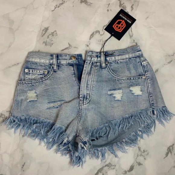 Born Primitive Pants - Born Primitive Jean Shorts XS Denim